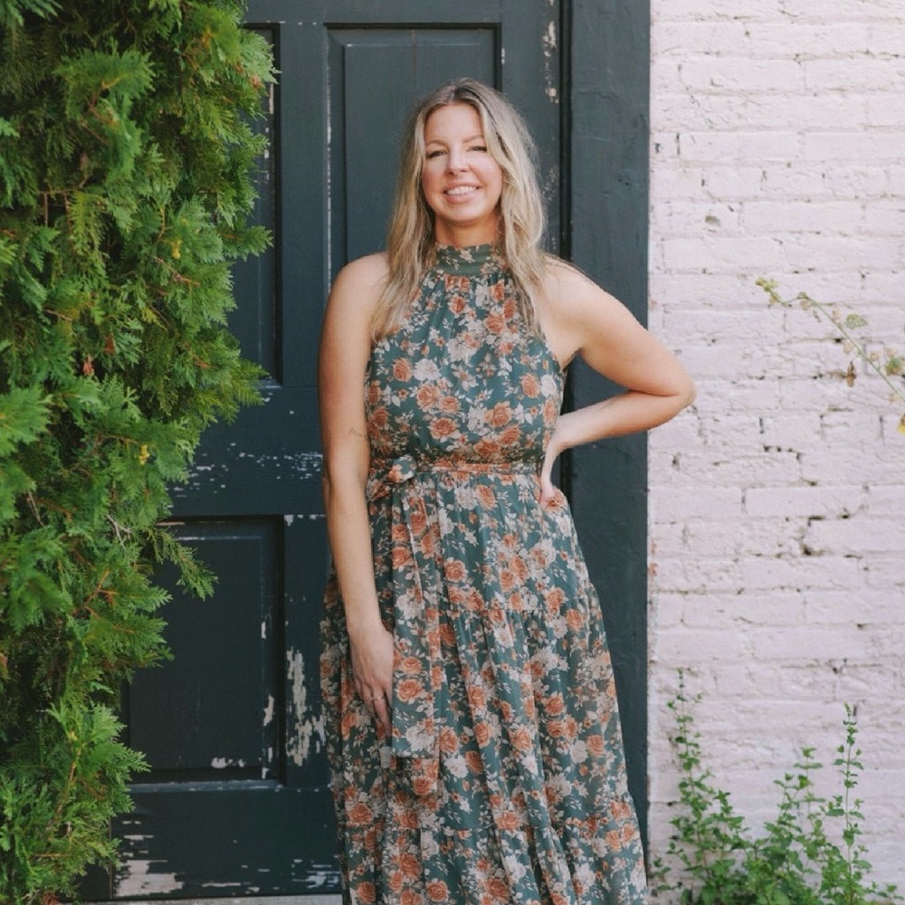Elegant Floral Maxi Dress